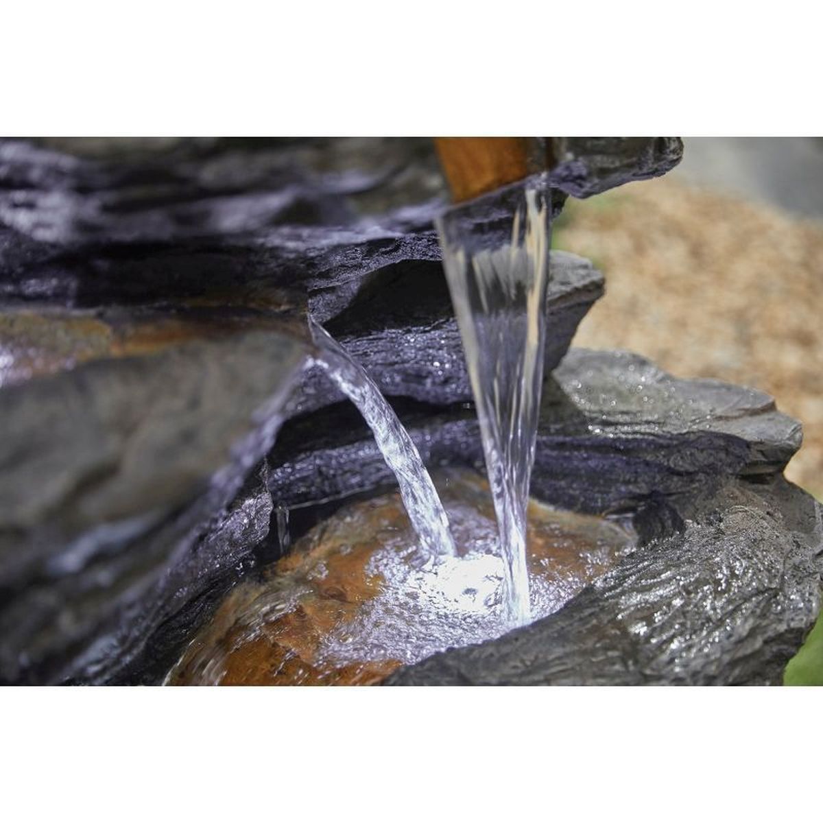 Hinoki Springs inc LEDs - Kelkay Water Feature